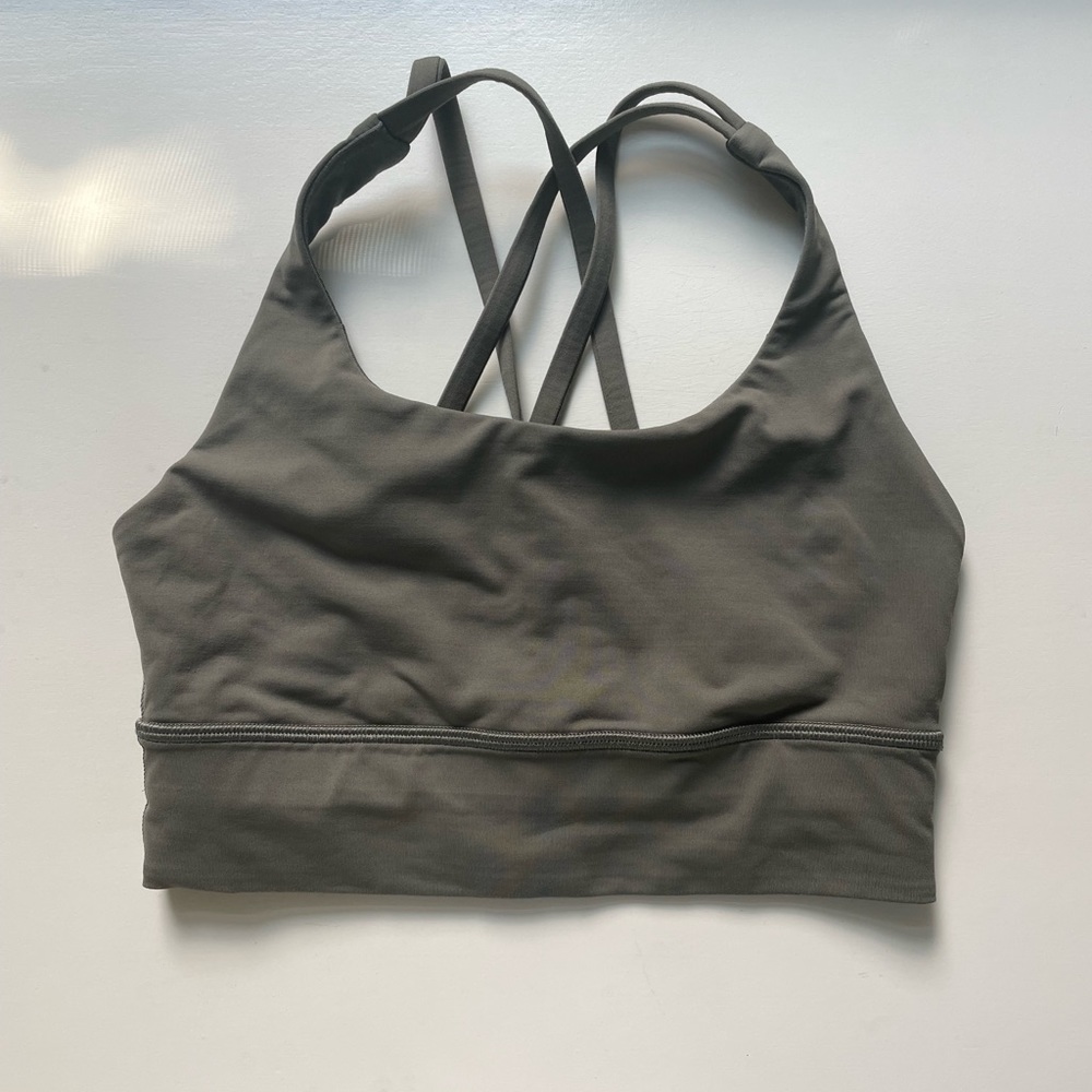 Lululemon energy bra longline Sage